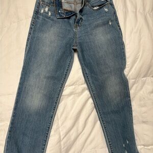 Casual Light Blue Boyfriend Jeans for Women